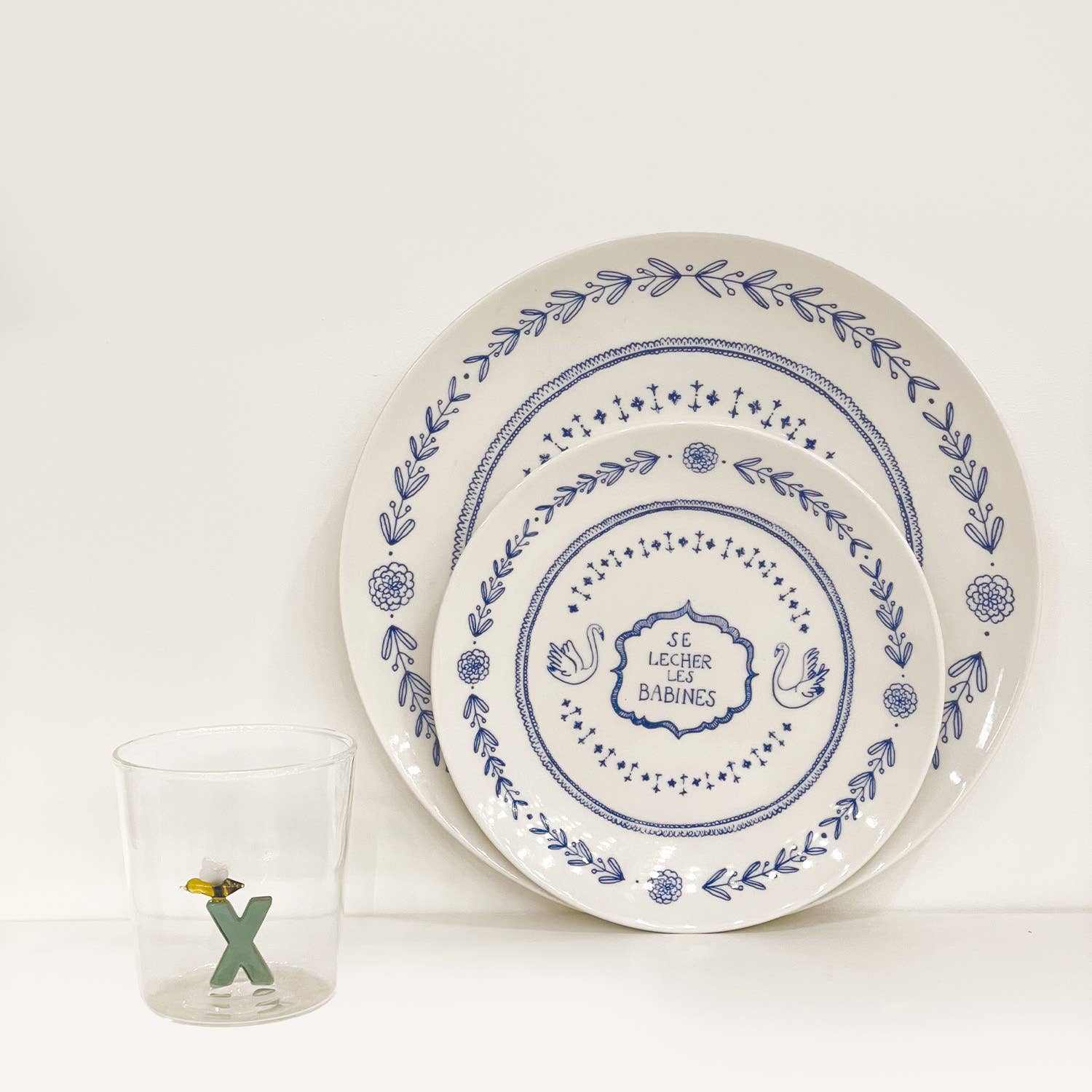 Set of 4 gourmet dessert plates D19cm