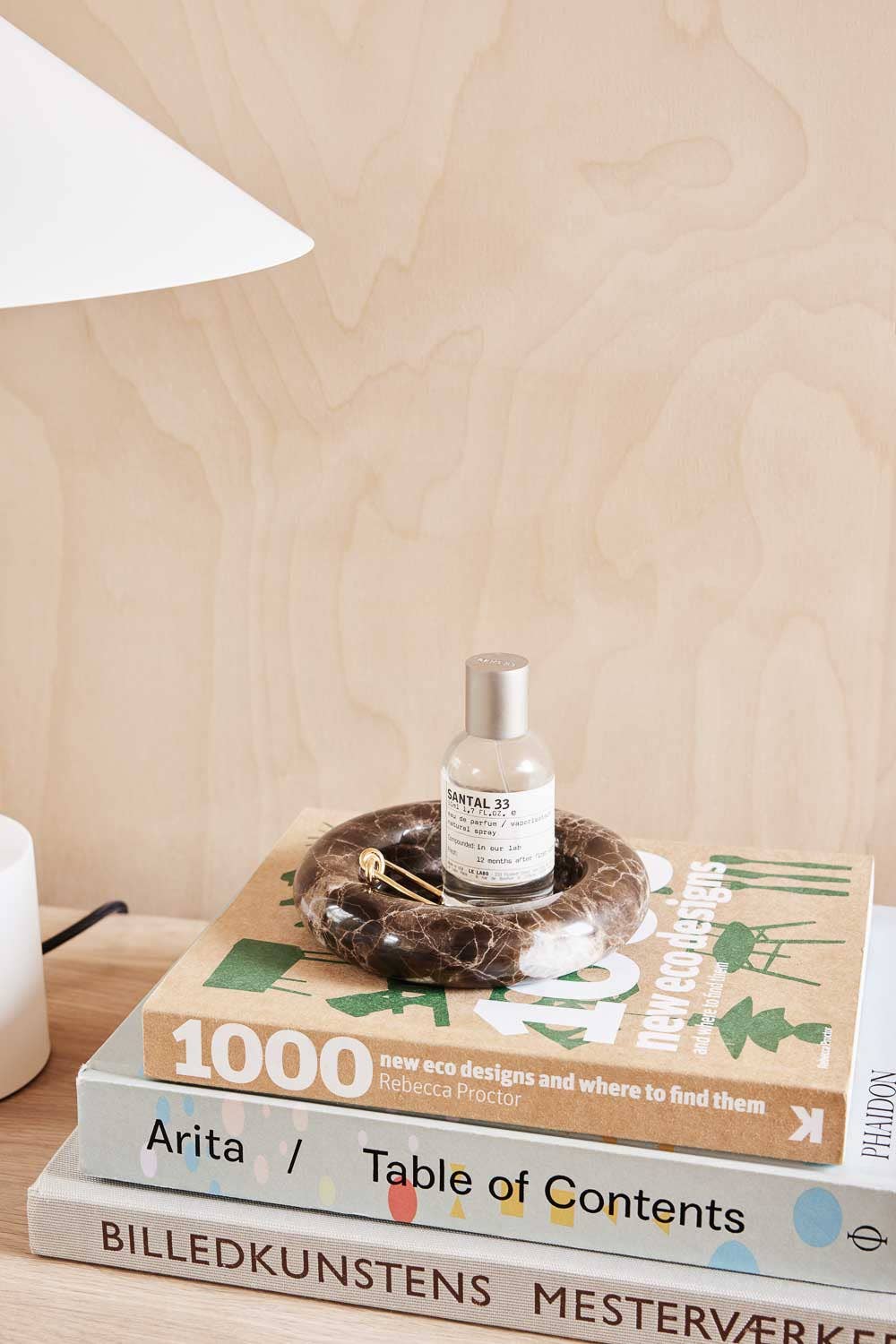 OYOY LIVING DESIGN - Savi Marble Gyertyatartó/Tál _Sötétbarna