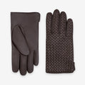 Glove Story - Unisex báránybőr kesztyű – 100% kasmír bélés – Choco