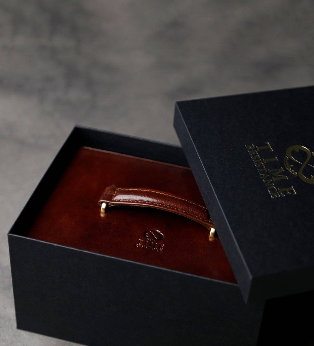 Time Resistance - Leather Jewelry Box for Women - Beloved: Black