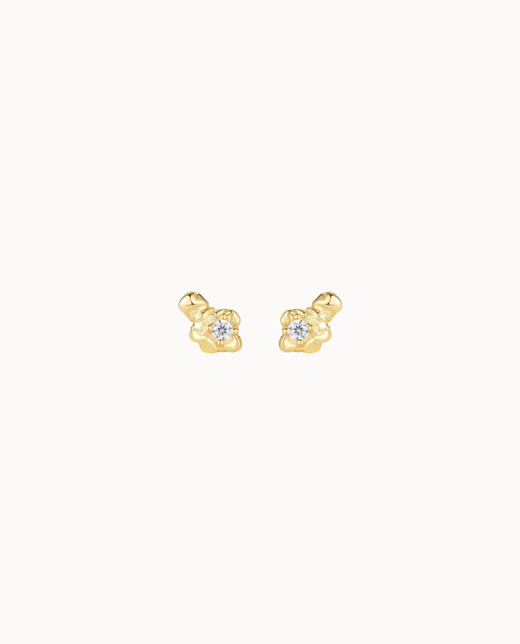 Azure Petite Studs - Gold Plated: 1 pair