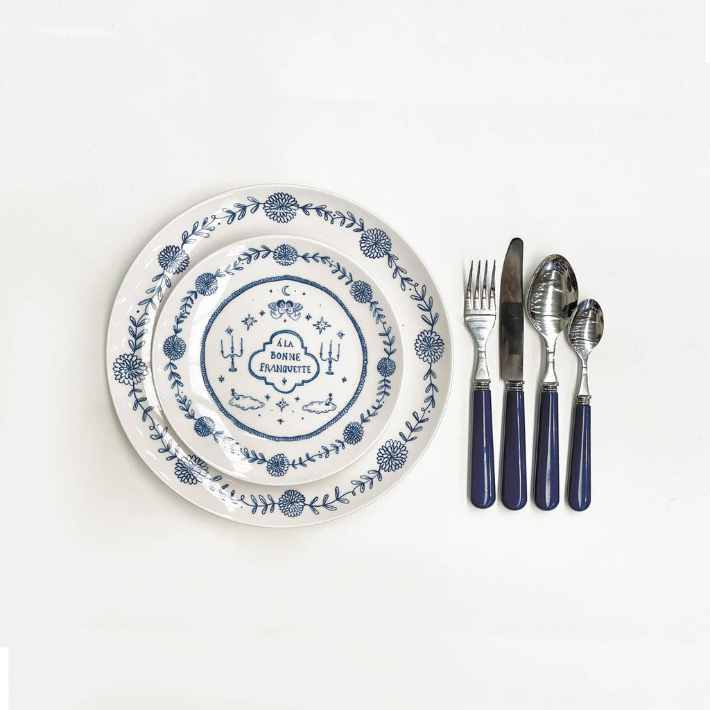 Set of 4 gourmet dessert plates D19cm