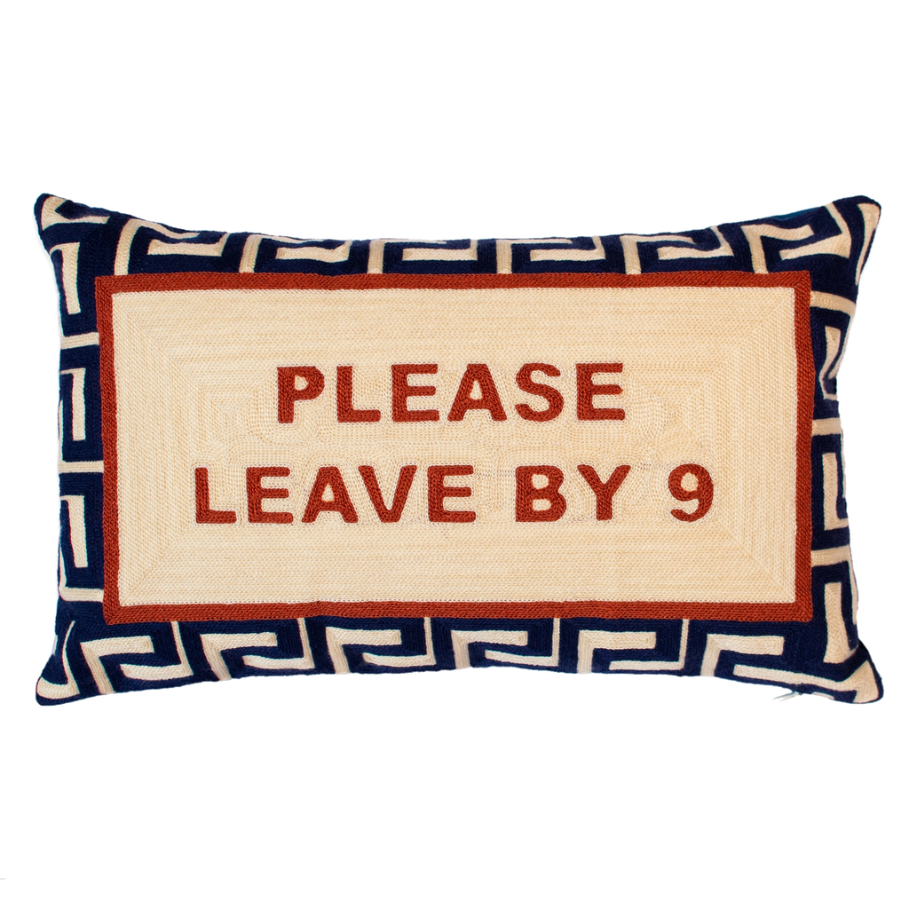 The Pillow Drop - Please Leave By 9 Gobelin párna