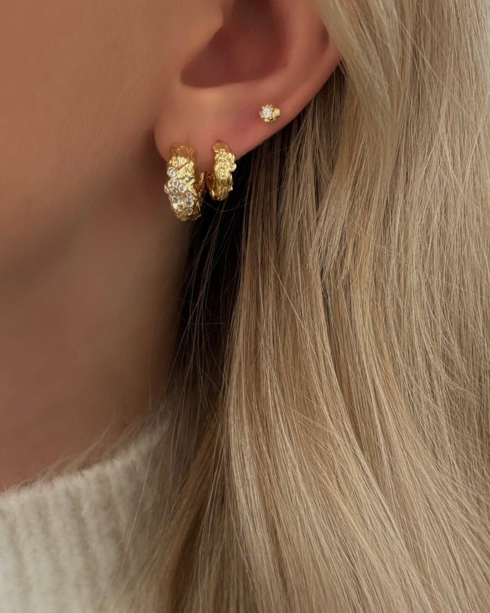 Tellus Earrings - Gold Plated