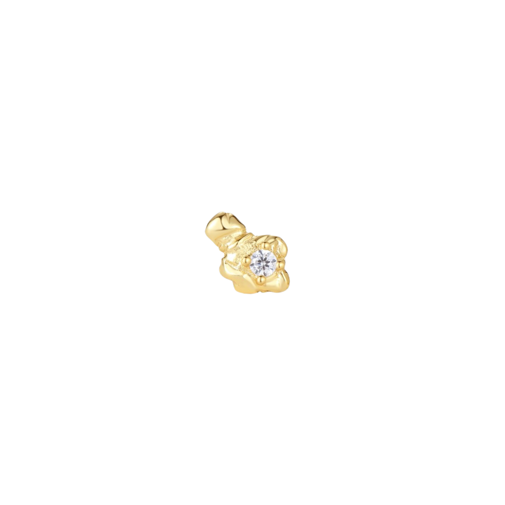 Azure Petite Studs - Gold Plated: 1 pair