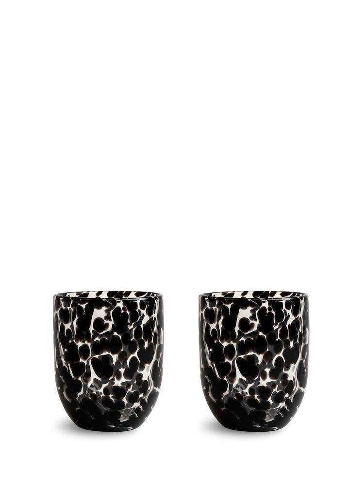 BYON Design Glass Messy 2Pcs/Set - Fekete