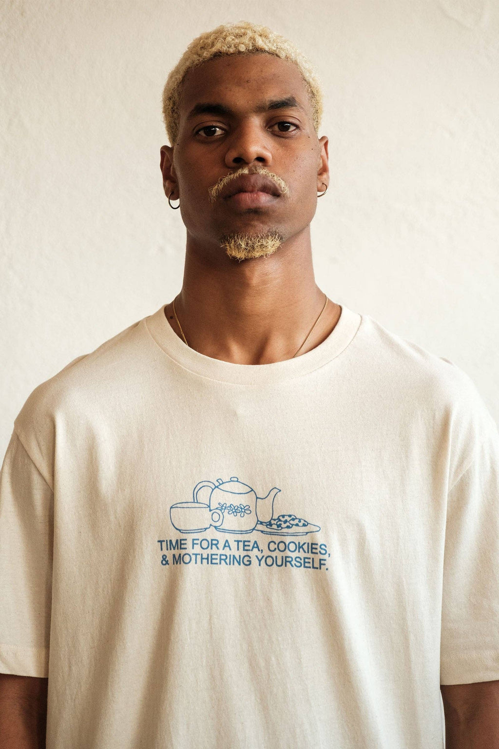 Catharsis - TIME FOR TEA, COOKIES & MOTHERING YOURSELF.: Natural Raw - Unisex Loose Fit