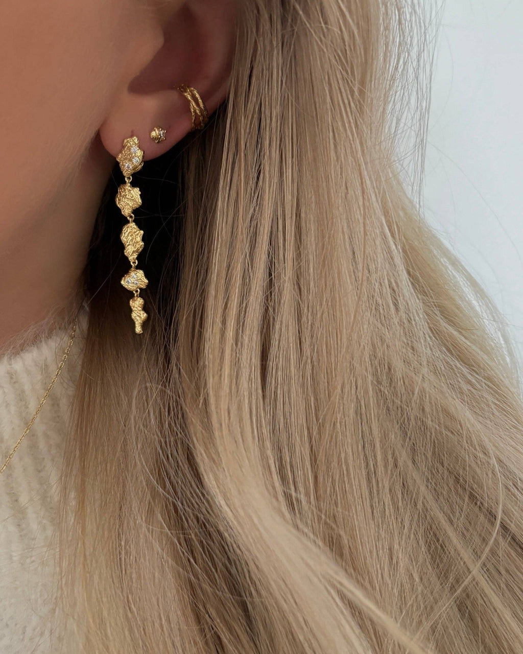 Adena Petite Studs - Gold Plated: 1 pair