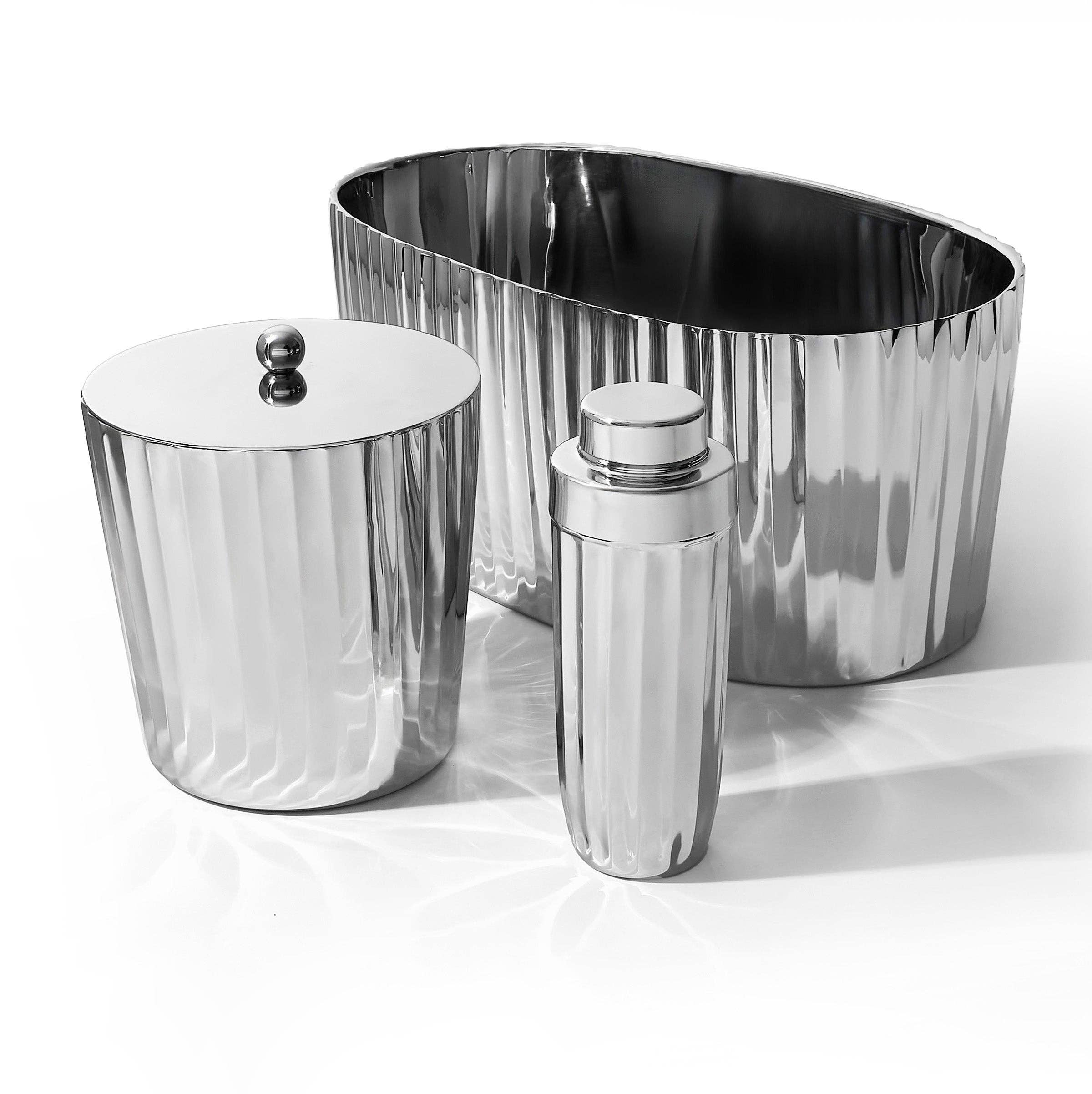 Waves Stainless Steel Cocktail Shaker