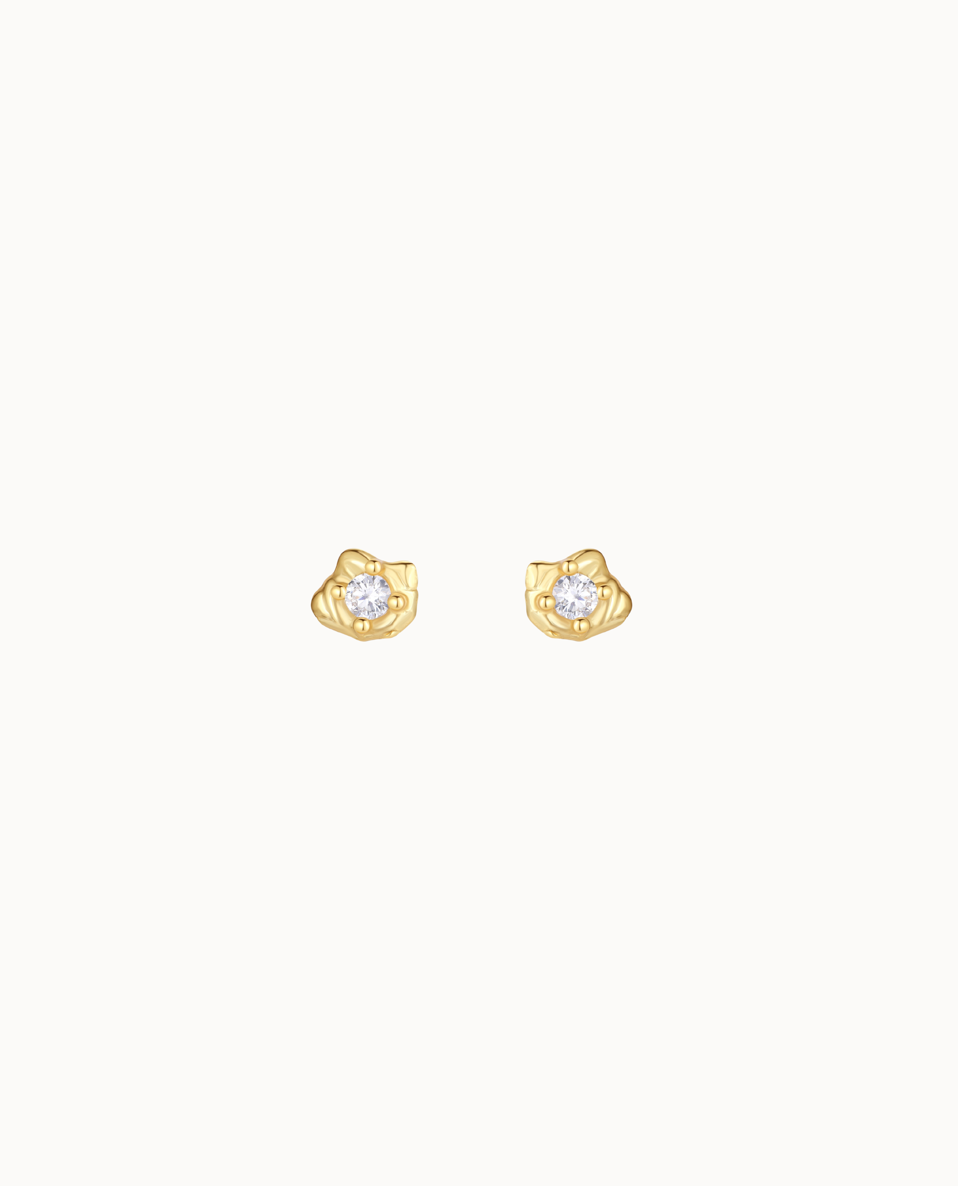 Adena Petite Studs - Gold Plated: 1 pair