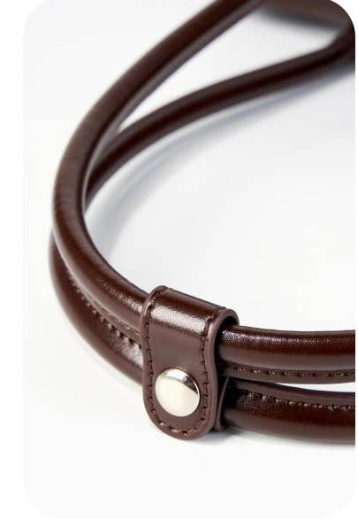 Sook - Valódi bőr baguette válltáska - Coffe