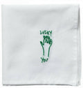 Maison Vivaraise - Hímzett Lucky Hankie zsebkendő
