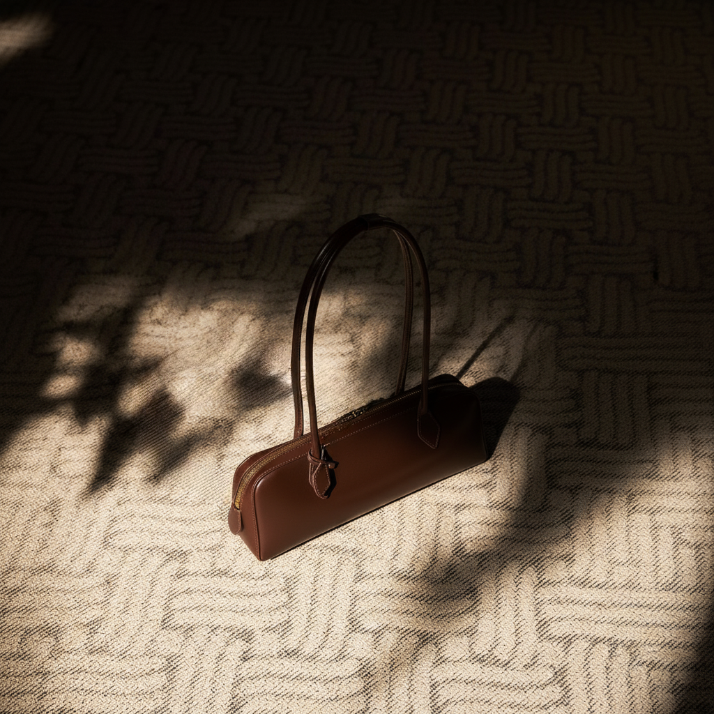 Sook - Valódi bőr baguette válltáska - Coffe