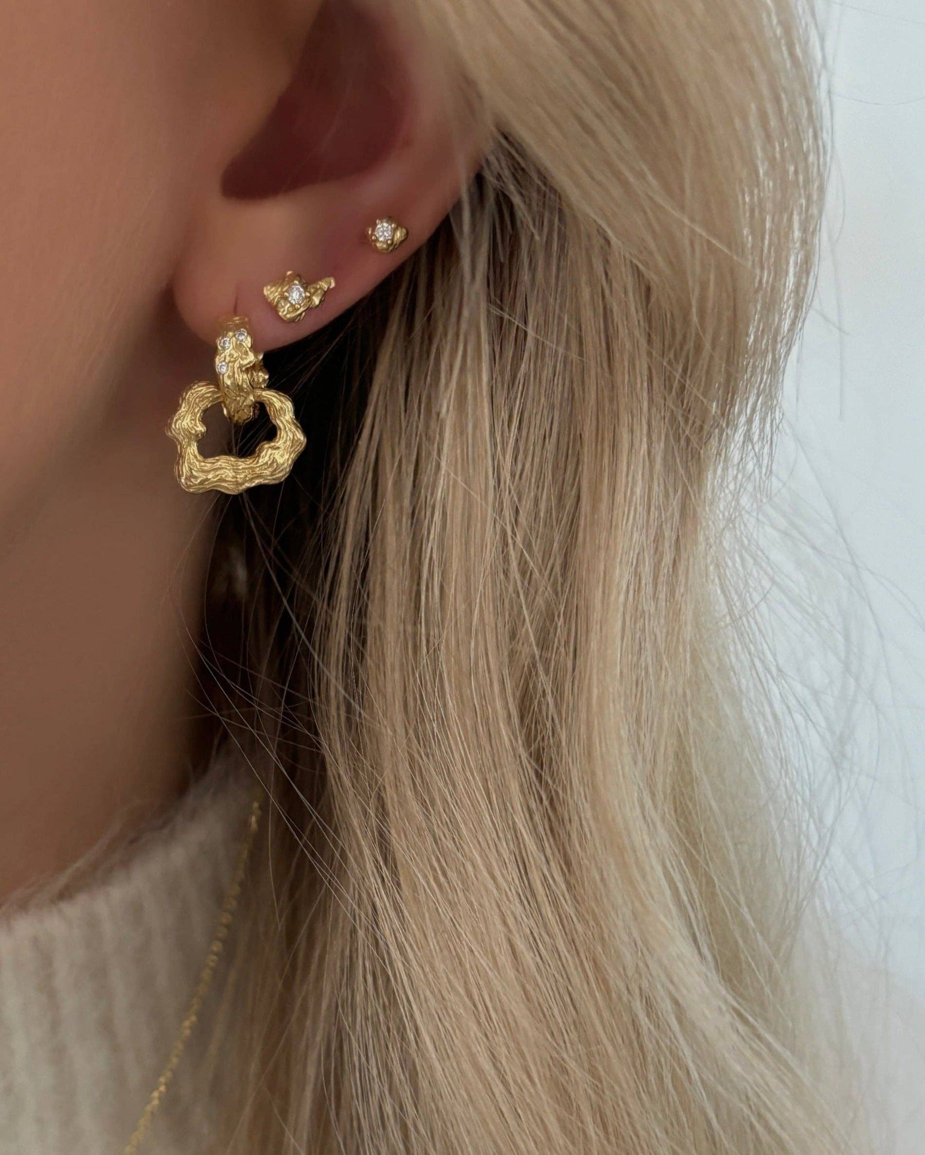 Adena Petite Studs - Gold Plated: 1 pair