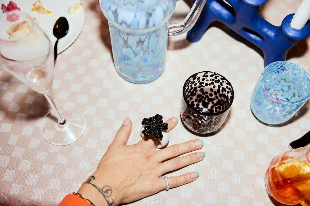 BYON Design Glass Messy 2Pcs/Set - Fekete