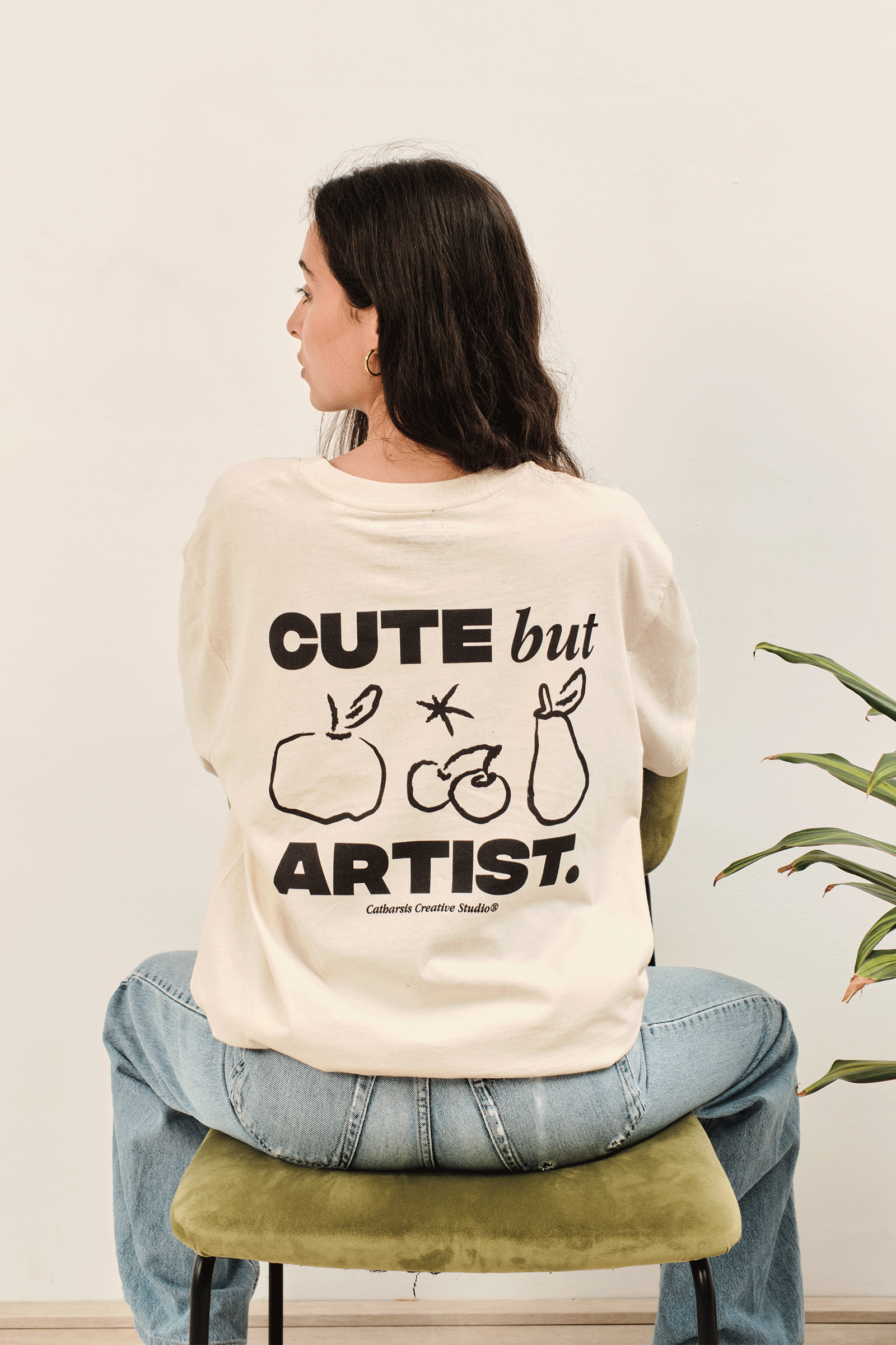 Catharsis - CUTE BUT ARTIST: Natural Raw - Unisex Loose Fit