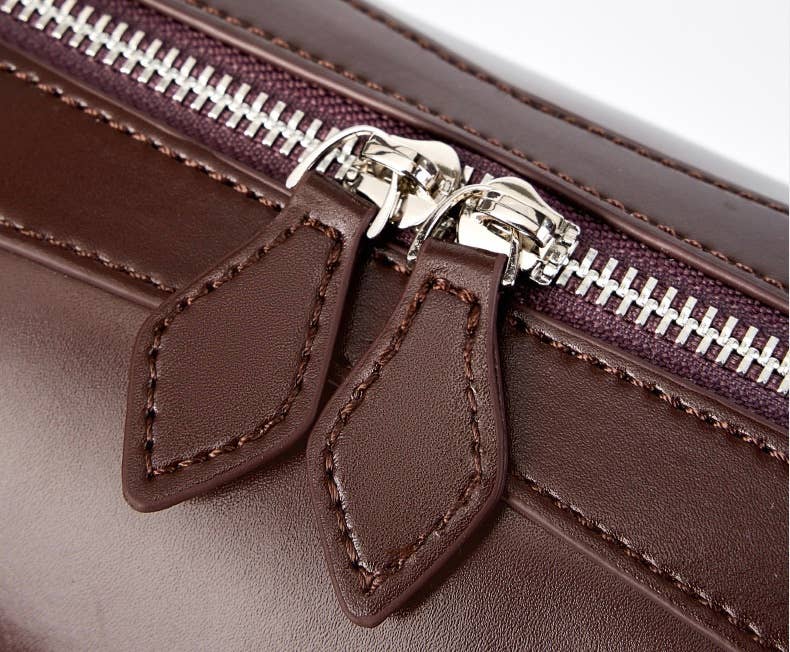 Sook - Valódi bőr baguette válltáska - Coffe