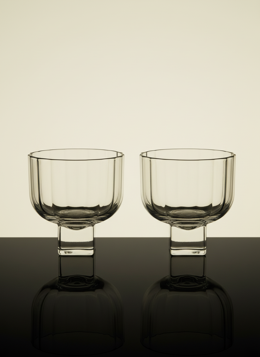 BYON Design Glass Victoria 2Pcs/Set - Átlátszó