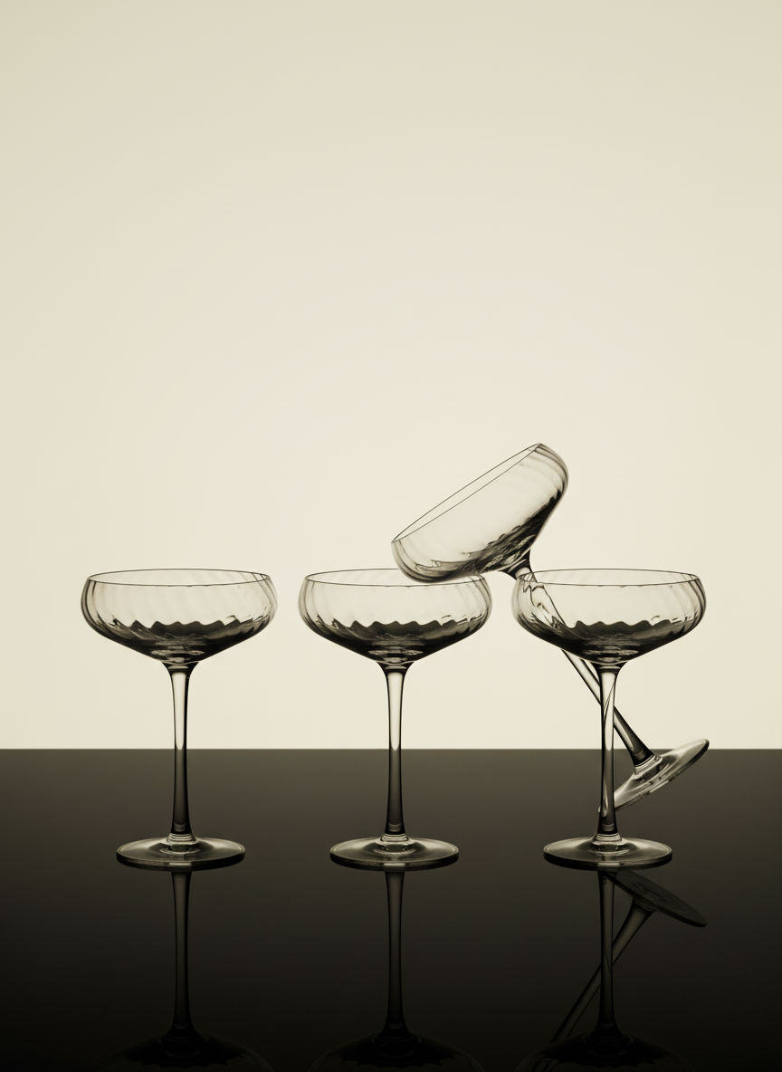 BYON Design - Pezsgőkehely - 4 darabos szett